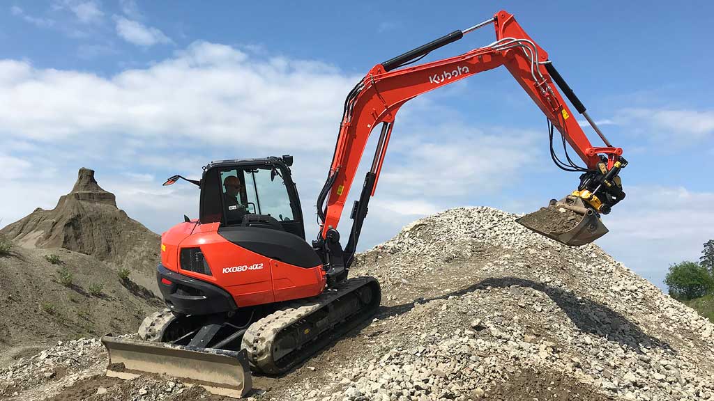 Kubota KX080-4 Bagger